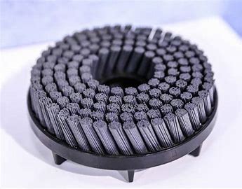 Abrasive Wire Plastic Based Disk Brush