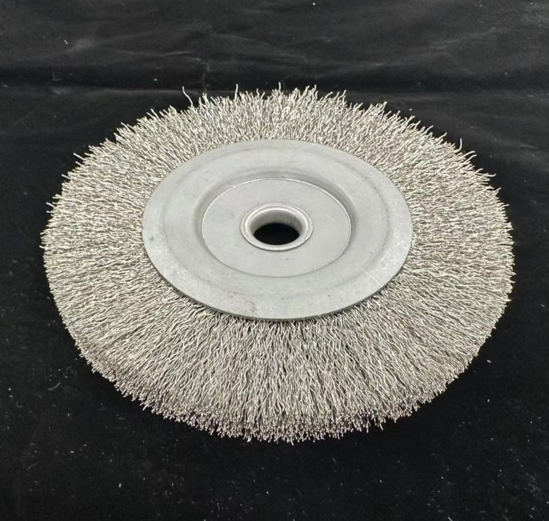 Stainless Steel Wire Galvanized Steel Based Wheel Brush