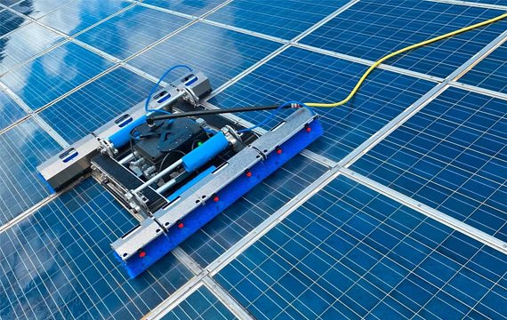 nylon solar panel cleaning brush