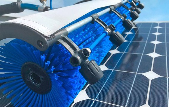 nylon solar panel cleaning brush
