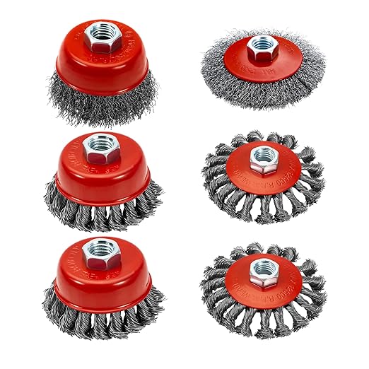 Comparing Knotted and Crimped Wire Cup Brushes for Metalwork