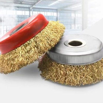 Brass Wire Galvanized Plate Cup Brush