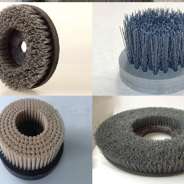 Abrasive Wire Plastic Based Disk Brush
