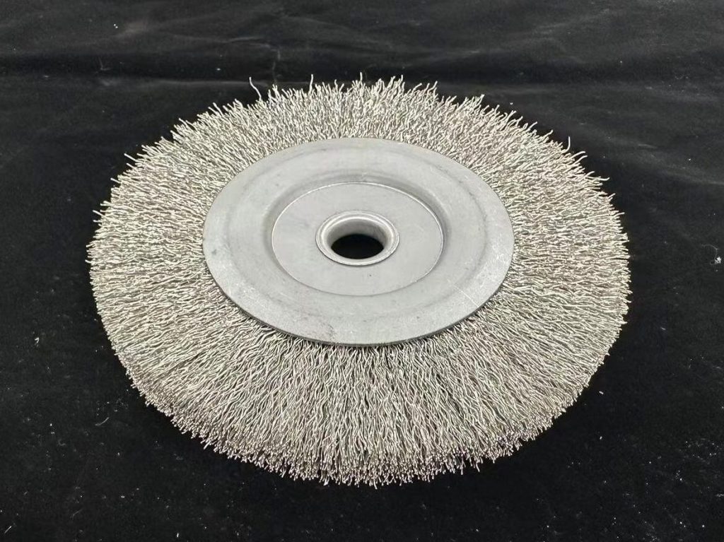 Stainless Steel Wire Galvanized Steel Based Wheel Brush