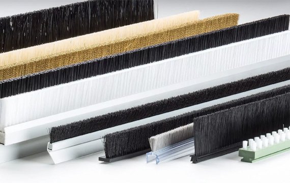 Door Brush Strip Nylon Bristle