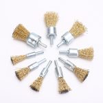 Brass End Brush Pen Shape Crimped Polishing Brush