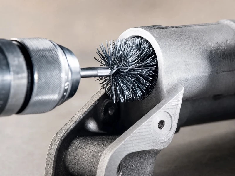 Nylon bristles spiral brush