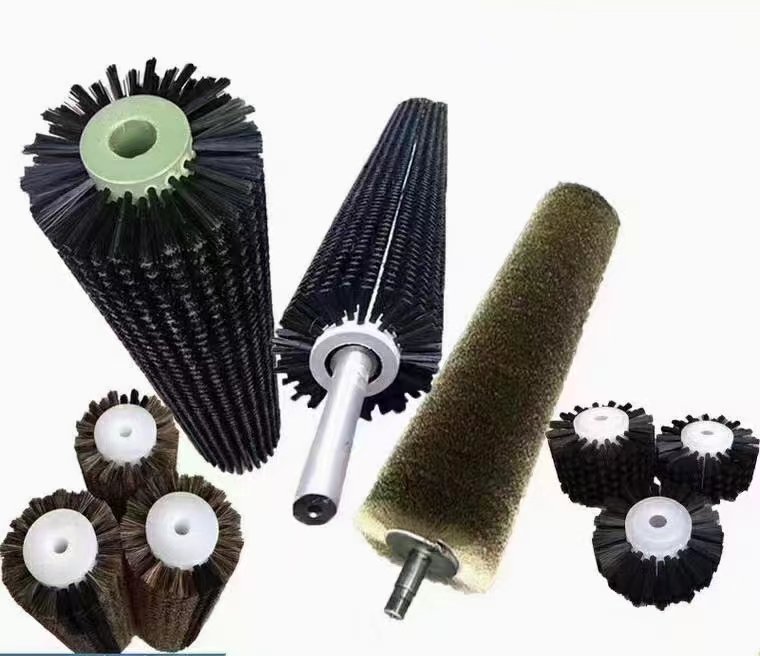 Wire brush rollers