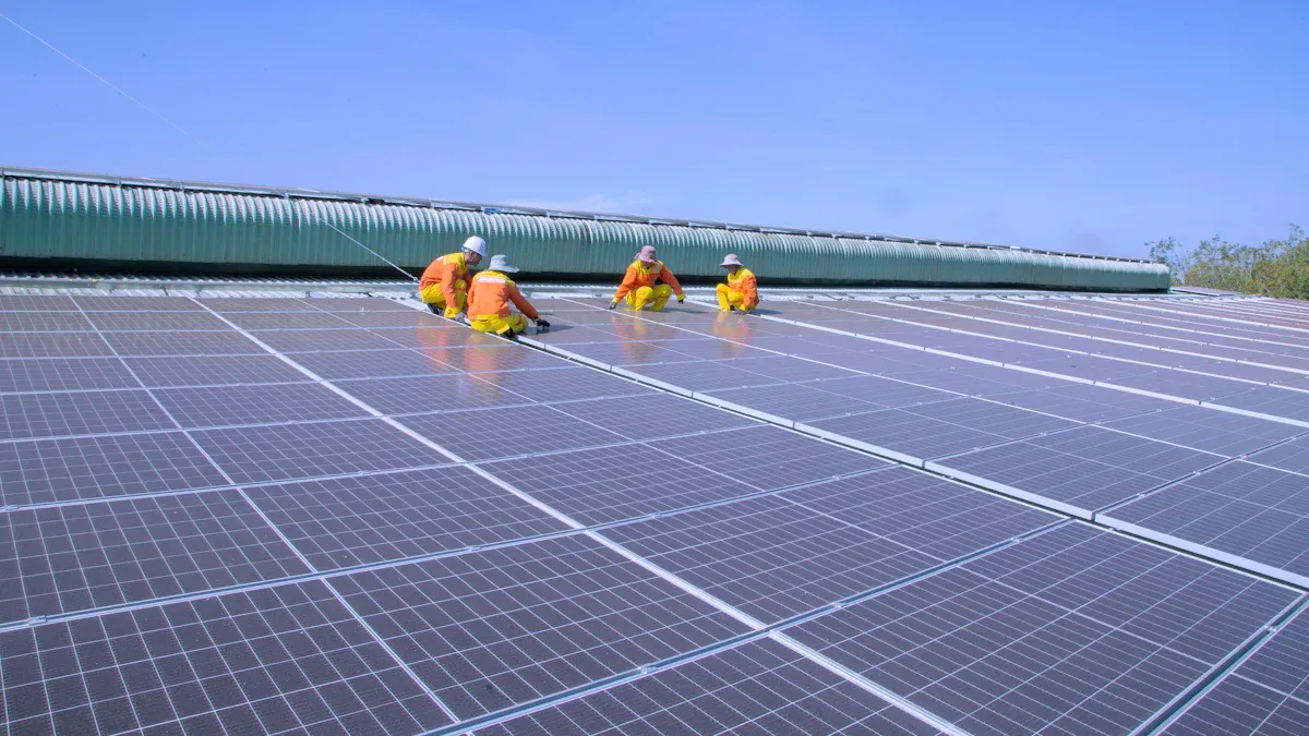 Boosting Efficiency with Solar Panel Cleaning