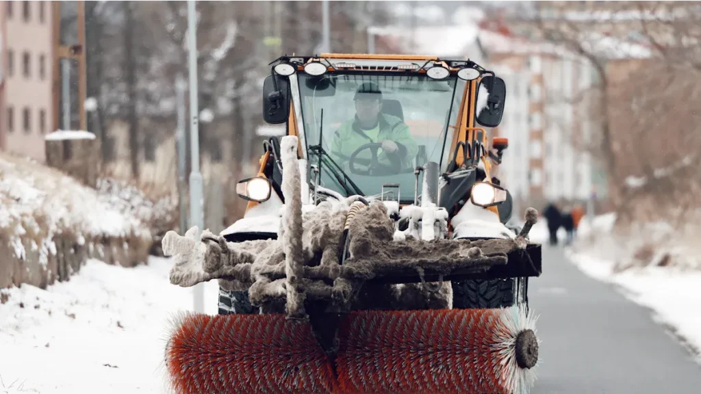Snow Sweeper Brush Use and Replace