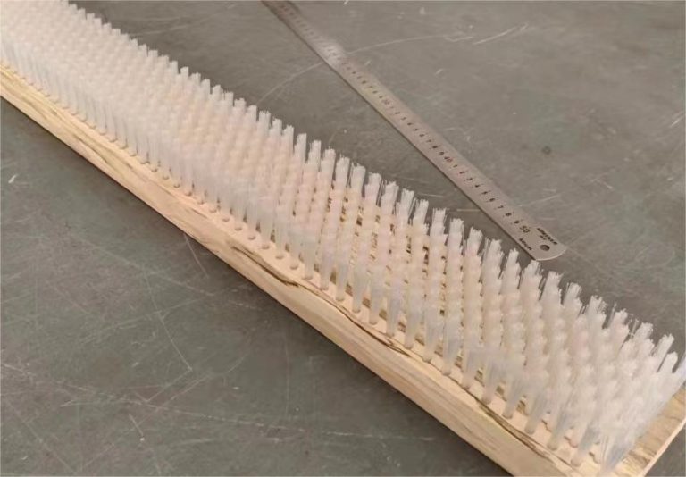 Nylon Strip Brush with PVC Backing for CNC Machine Panel Sealing
