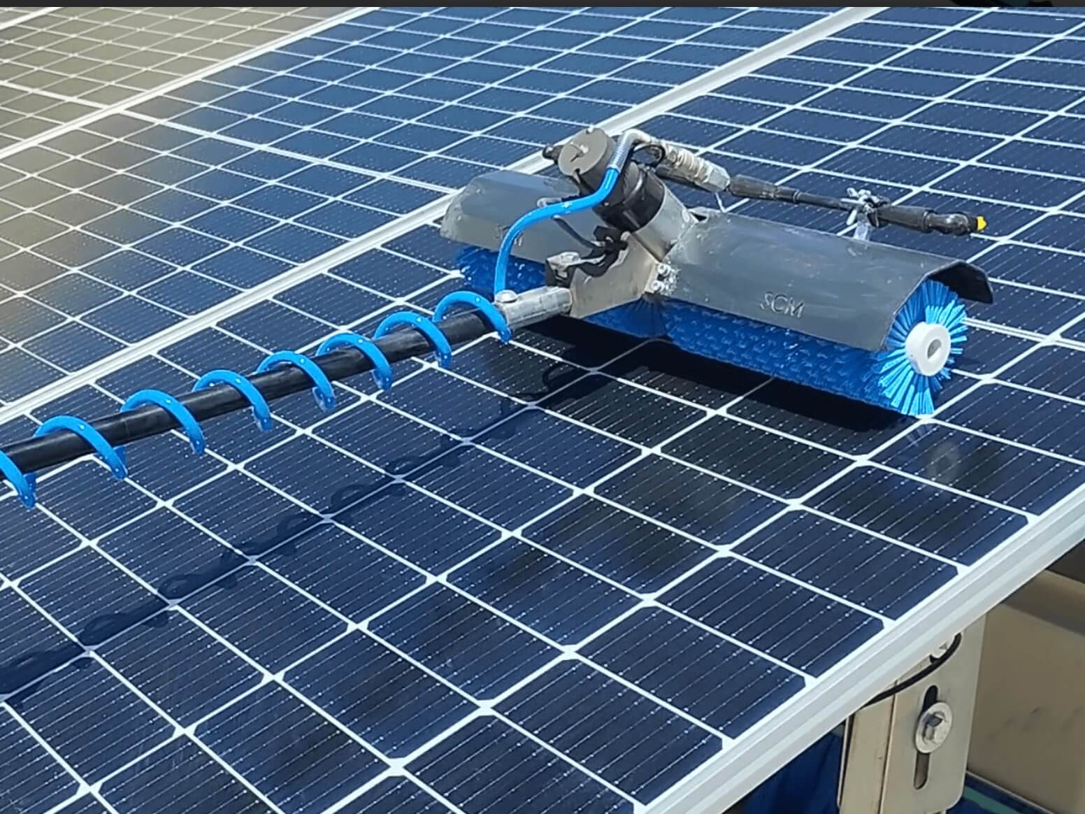 solar panel cleaning brush