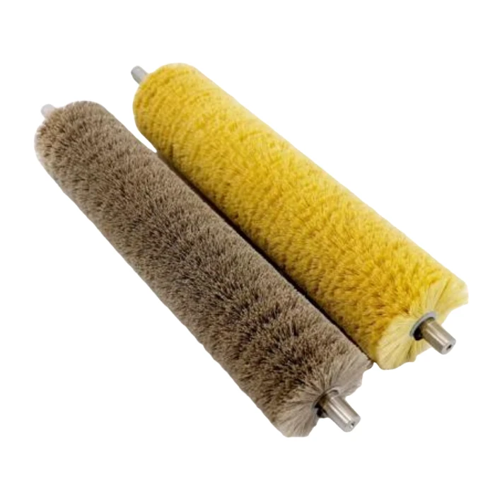 Glass washing nylon cylindrical coil brush roller